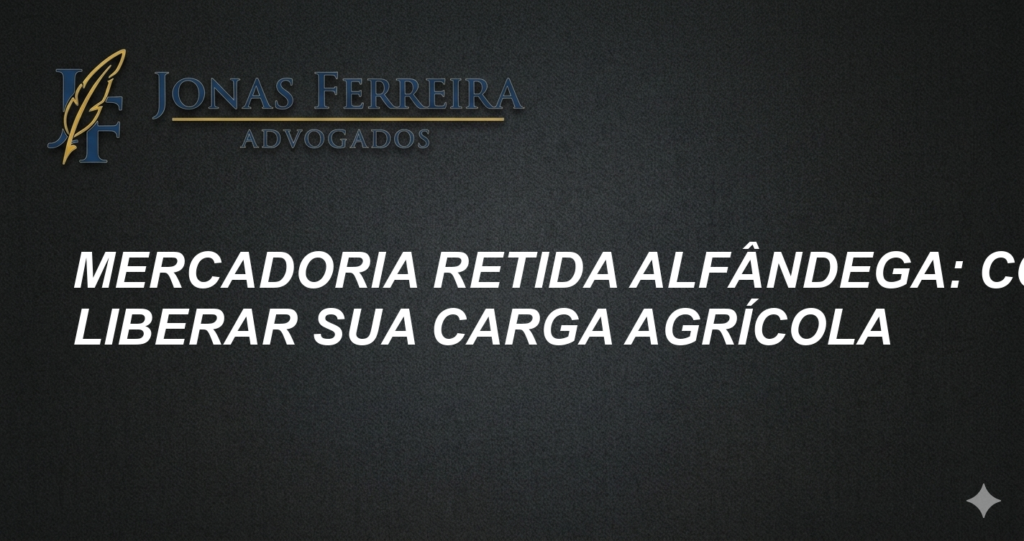 Mercadoria retida alfândega: Como liberar sua carga agrícola