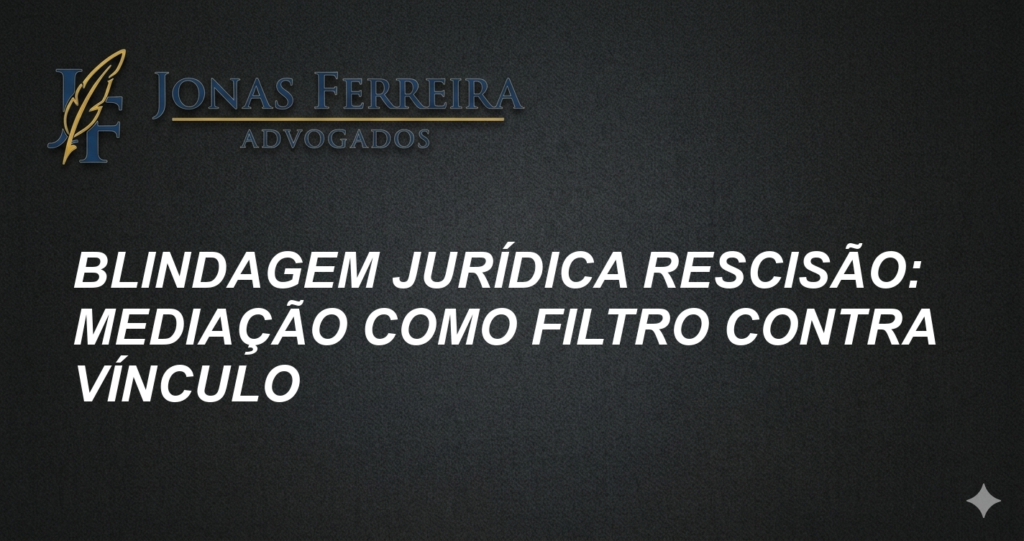 Blindagem Jurídica Rescisão: Mediação como Filtro contra Vínculo