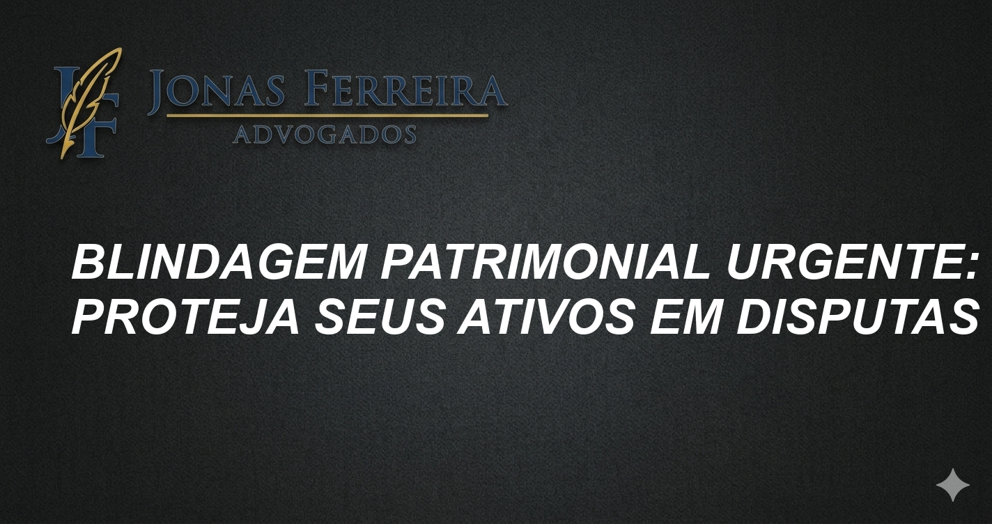 Blindagem Patrimonial Urgente: Proteja Seus Ativos em Disputas