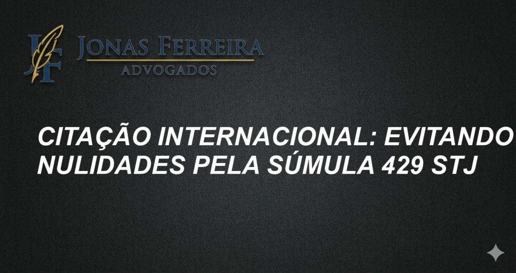Citação Internacional: Evitando Nulidades pela Súmula 429 STJ