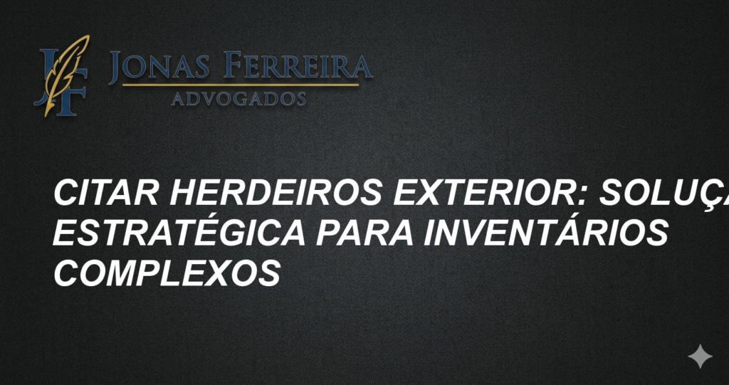 Citar Herdeiros Exterior: Solução Estratégica para Inventários Complexos