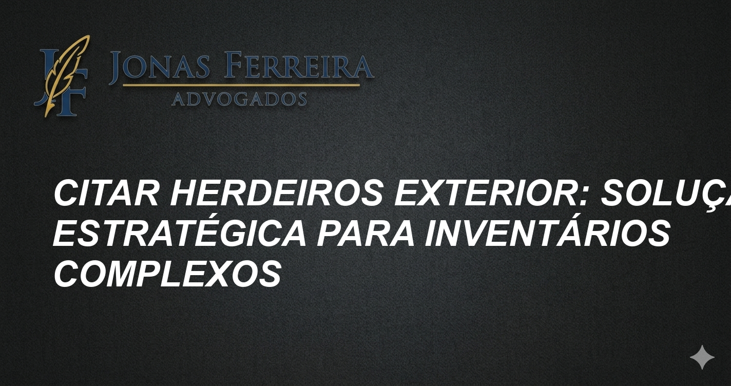 Citar Herdeiros Exterior: Solução Estratégica para Inventários Complexos