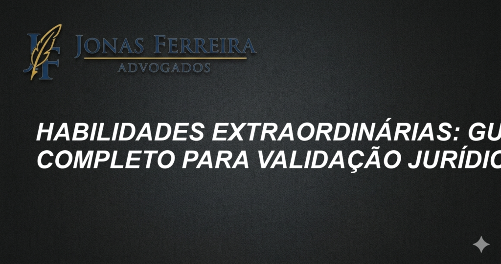 Habilidades Extraordinárias: Guia Completo para Validação Jurídica