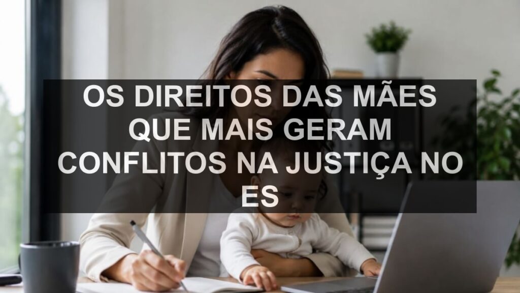 Os direitos das mães que mais geram conflitos na Justiça no ES