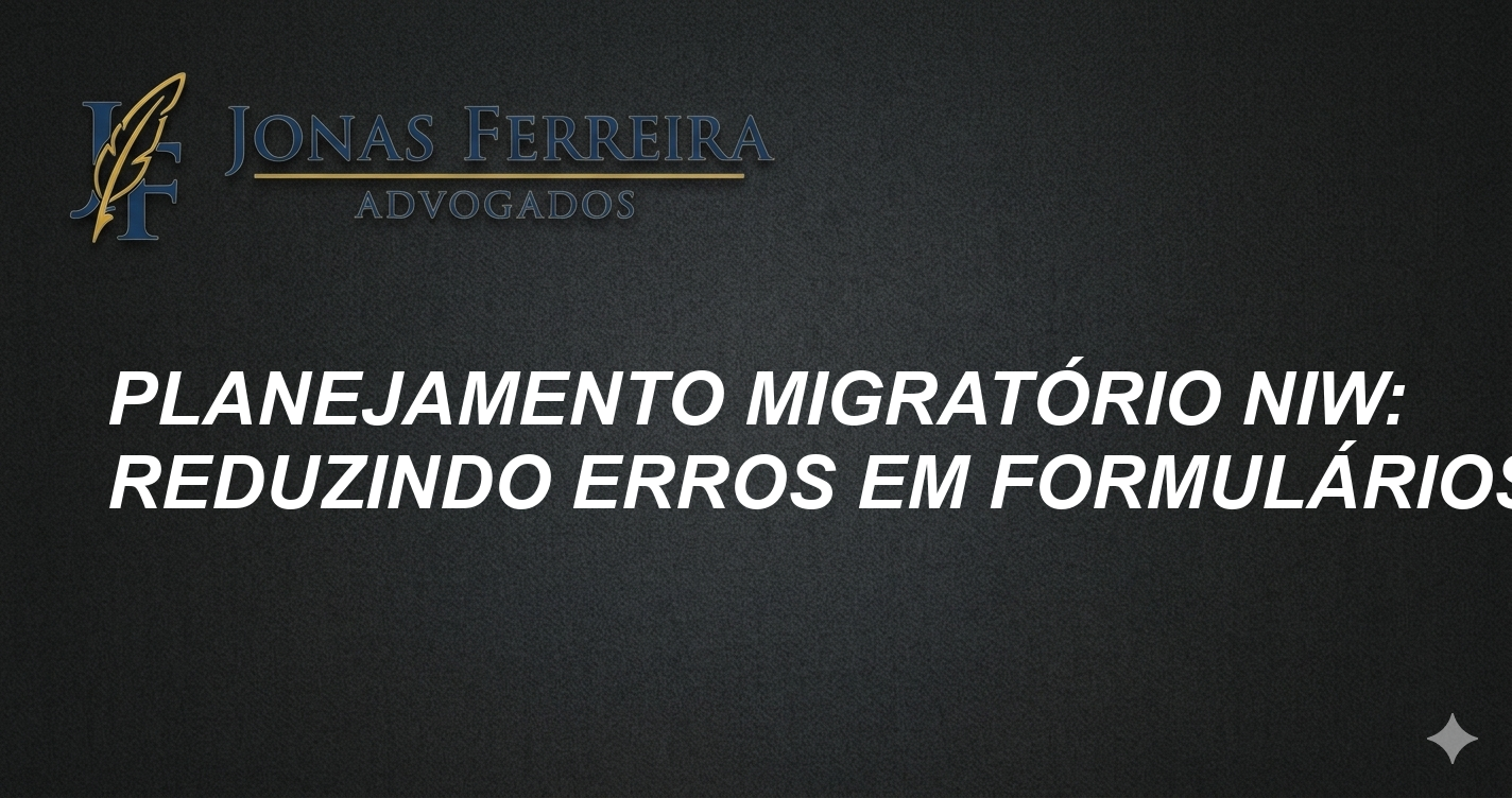 Planejamento Migratório NIW: Reduzindo Erros em Formulários EB2