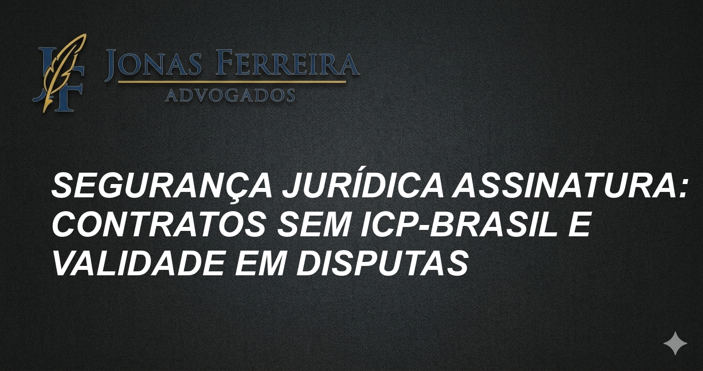 Segurança Jurídica Assinatura: Contratos Sem ICP-Brasil e Validade em Disputas