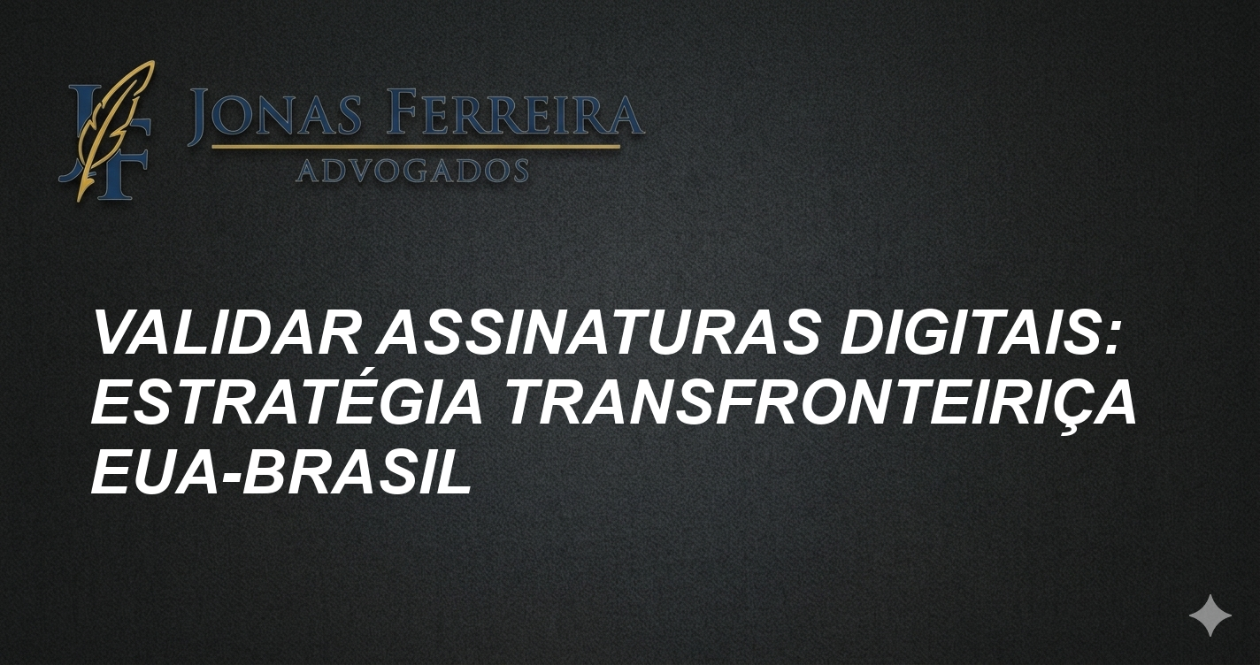 Validar Assinaturas Digitais: Estratégia Transfronteiriça EUA-Brasil