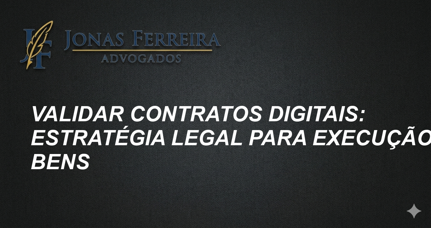 Validar Contratos Digitais: Estratégia Legal para Execução de Bens