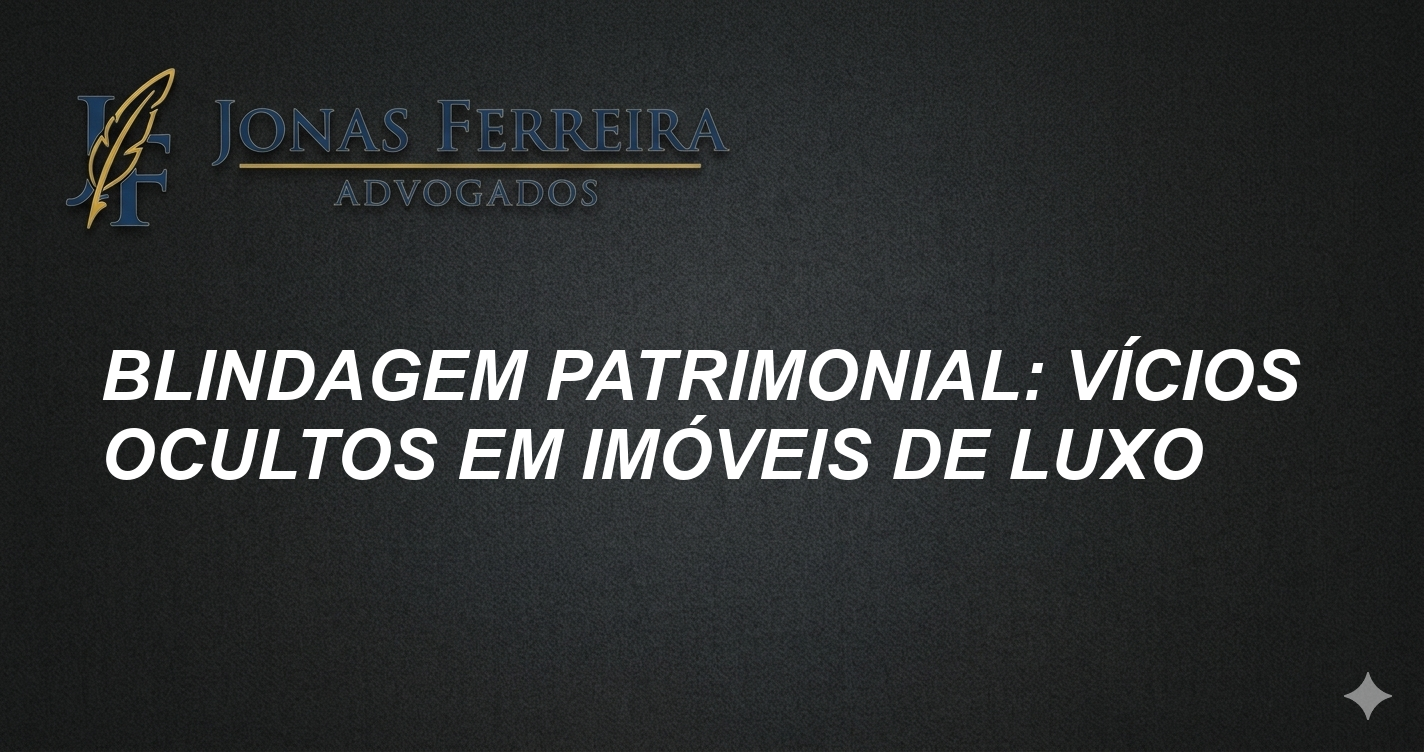 Blindagem Patrimonial: Vícios Ocultos em Imóveis de Luxo