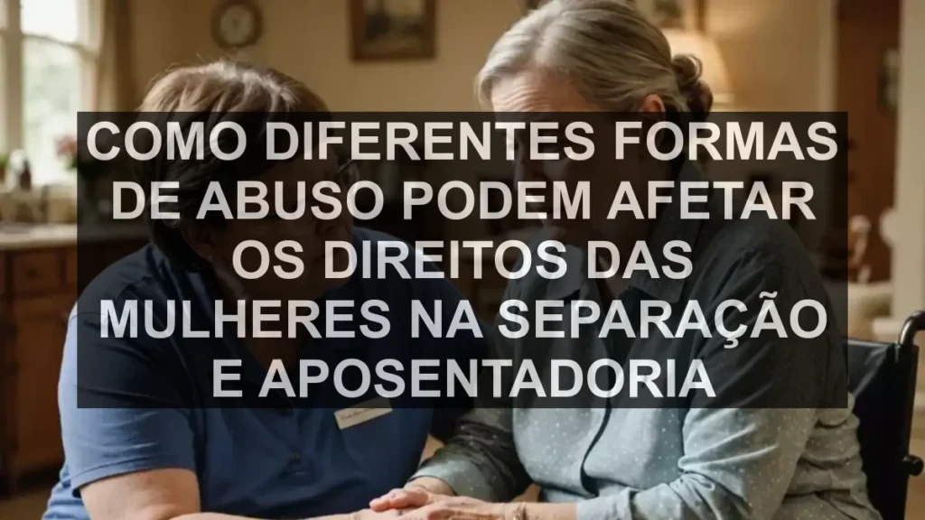 Como diferentes formas de abuso podem afetar os direitos das mulheres na separação e aposentadoria