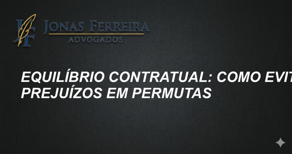 Equilíbrio contratual: Como evitar prejuízos em permutas