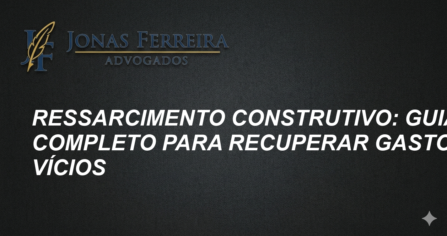 Ressarcimento Construtivo: Guia Completo para Recuperar Gastos com Vícios