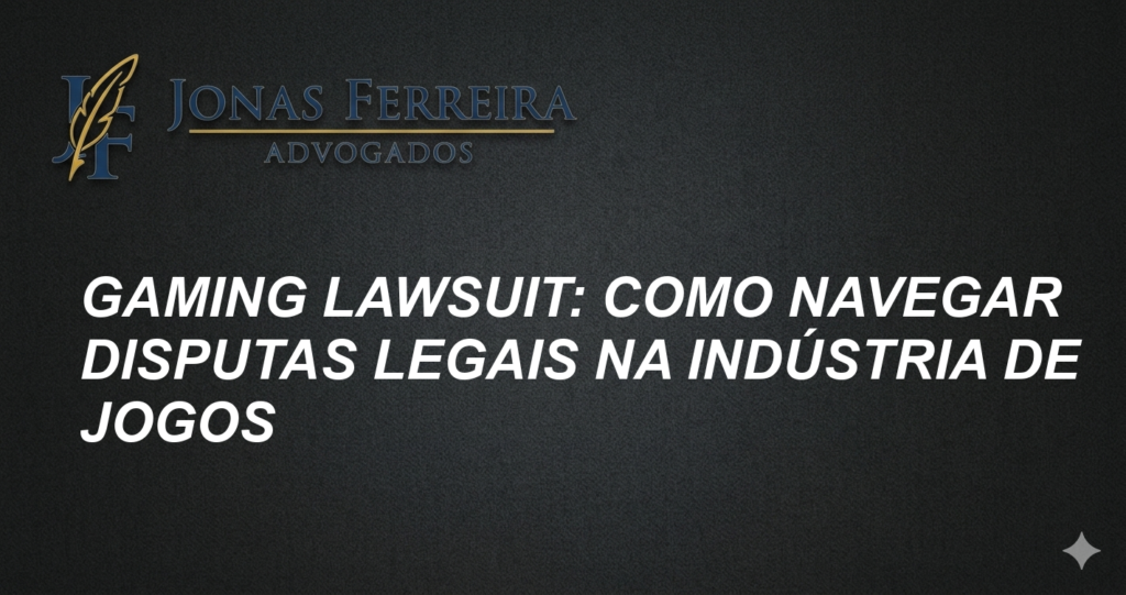 Gaming Lawsuit: Como Navegar Disputas Legais na Indústria de Jogos
