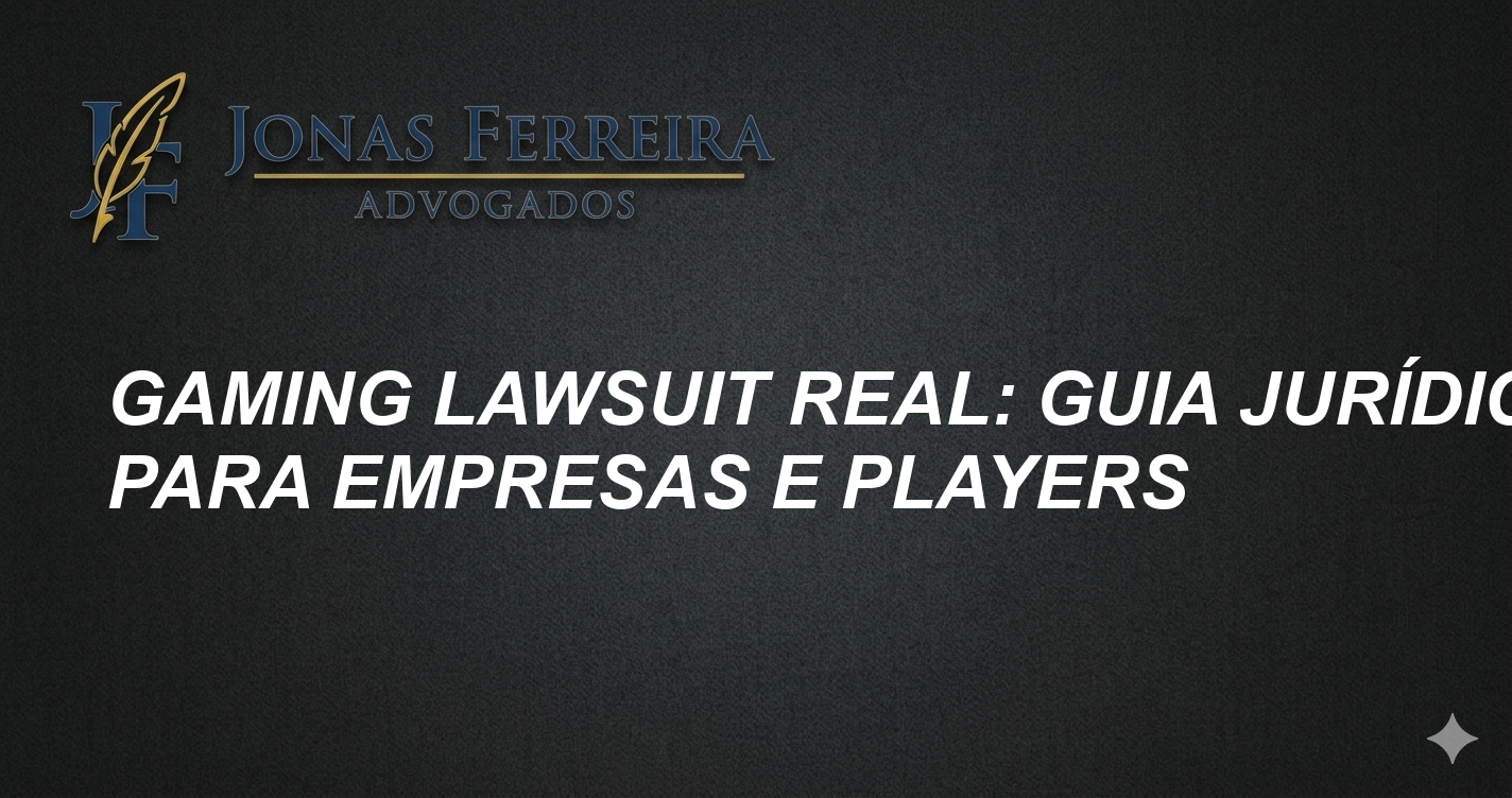 Gaming lawsuit real: Guia Jurídico para Empresas e Players