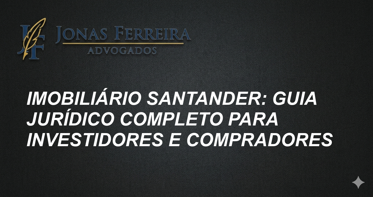 Imobiliário Santander: Guia Jurídico Completo para Investidores e Compradores
