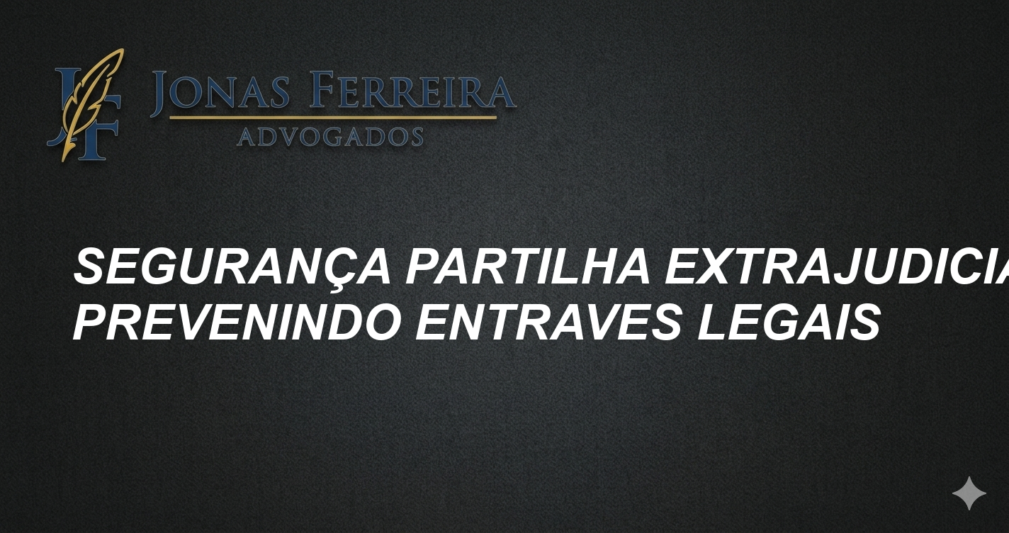 Segurança Partilha Extrajudicial: Prevenindo Entraves Legais