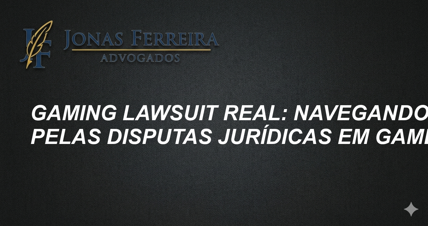 Gaming Lawsuit Real: Navegando pelas Disputas Jurídicas em Games