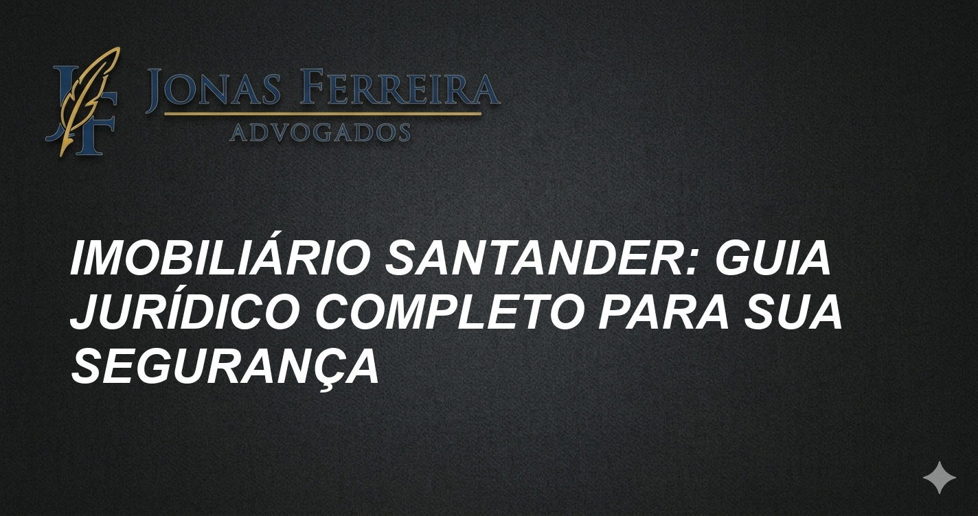 Imobiliário Santander: Guia Jurídico Completo para sua Segurança